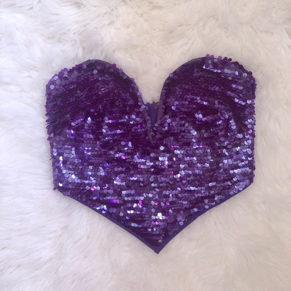 NWT h:ours Corazon Bustier in Amethyst (Purple)